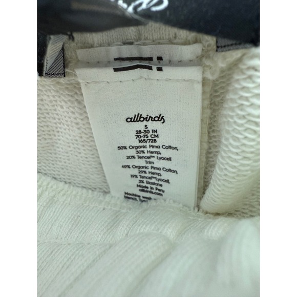 Allbirds Mens Organic Pima Cotton R&R Sweatpants Small NWT Natural White - Picture 5 of 8